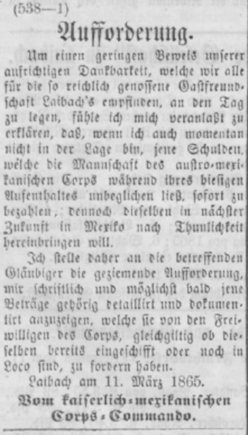 Aufforderung